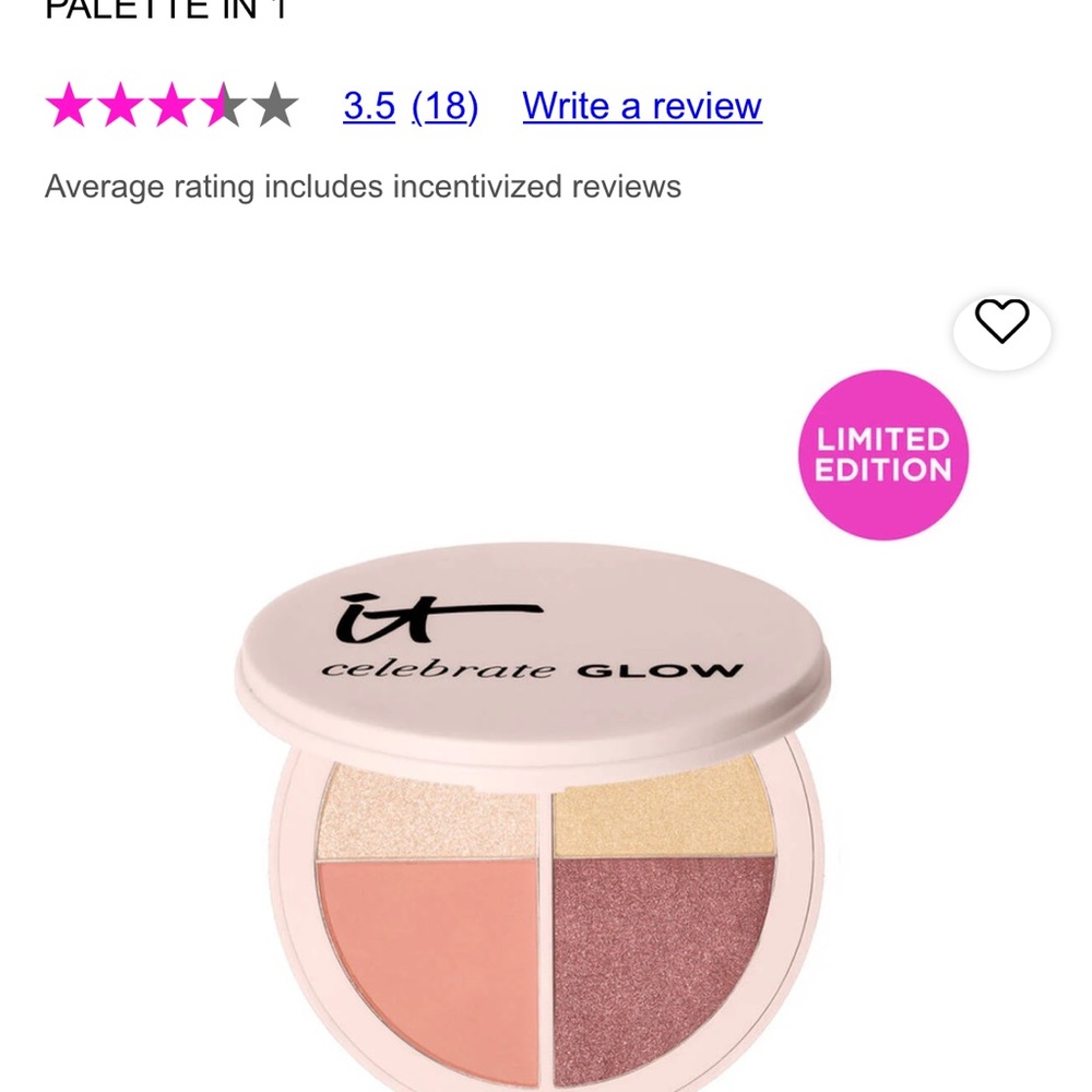 IT Cosmetics Celebrate Glow Blush Palette